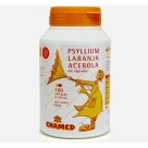 Psyllium, Laranja e Acerola 100 Cápsulas - Chamed
